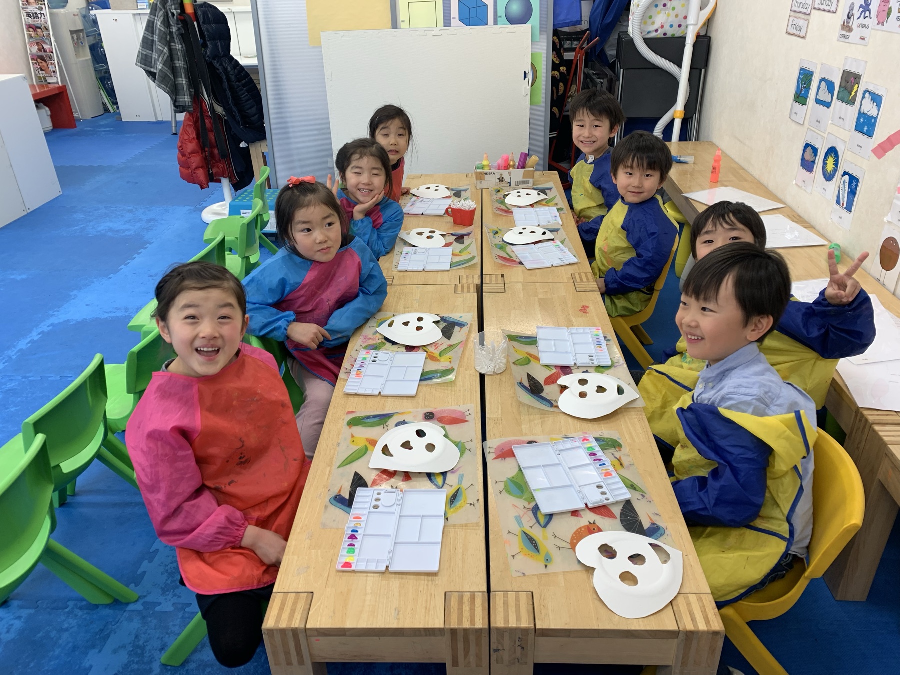 NYLA students enjoying a creative classroom activity
